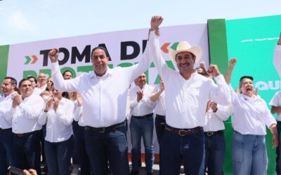 Arropa la militancia priísta a sus candidatas y candidatos en toma de protesta