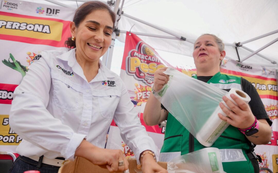 Colonos de Ramos Arizpe destacan ahorro con Mercadito de a Peso