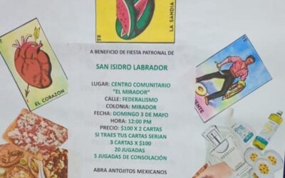 Invitan a lotería familiar para apoyar fiesta de San Isidro Labrador en Ramos Arizpe