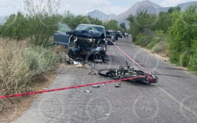 Joven pierde la vida en accidente de motocicleta en Ramos Arizpe, Coahuila