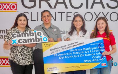 Recibe DIF de Ramos Arizpe donativo del programa “Cambio x Cambio”
