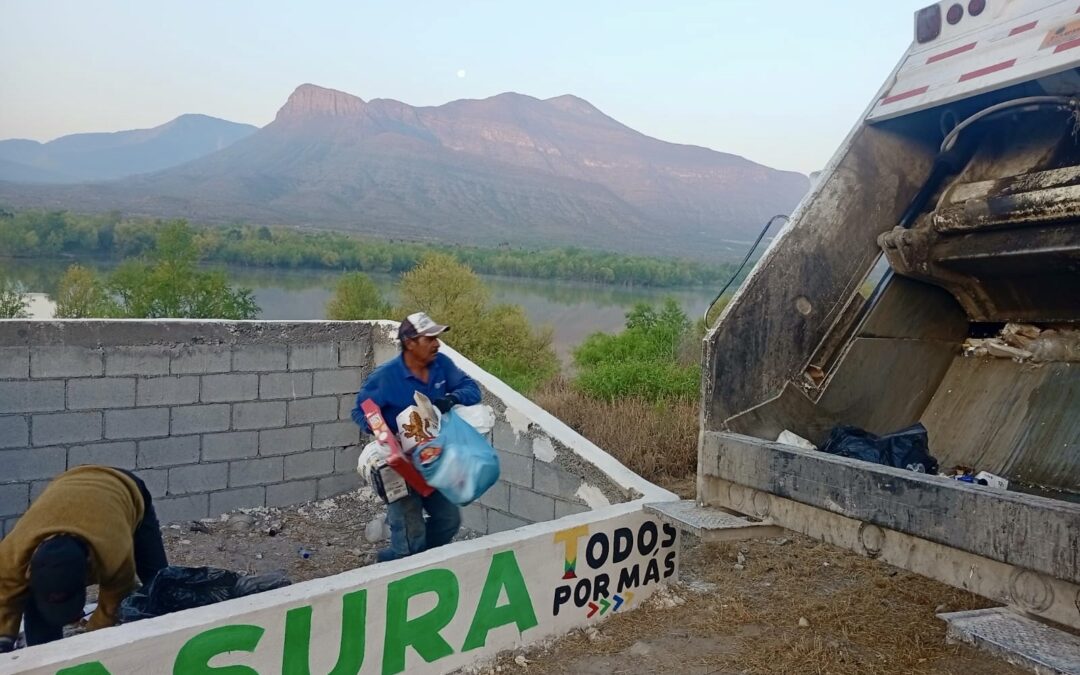 Tras Semana Santa, recogen toneladas de basura en en comunidades rurales de Ramos Arizpe