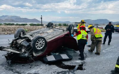 Fatal volcadura deja un hombre sin vida en la carretera Saltillo-Monterrey