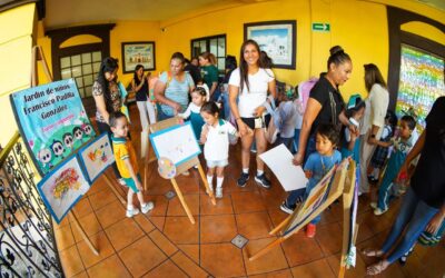 Exponen arte infantil en la Presidencia Municipal de Ramos Arizpe